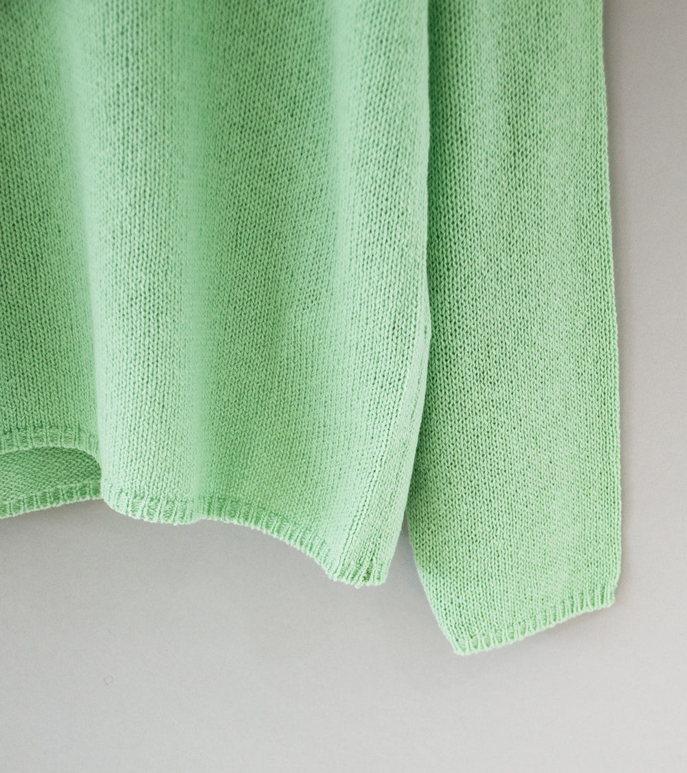 Auralee 'Summer Cashmere Knit P/O' (Light Green)