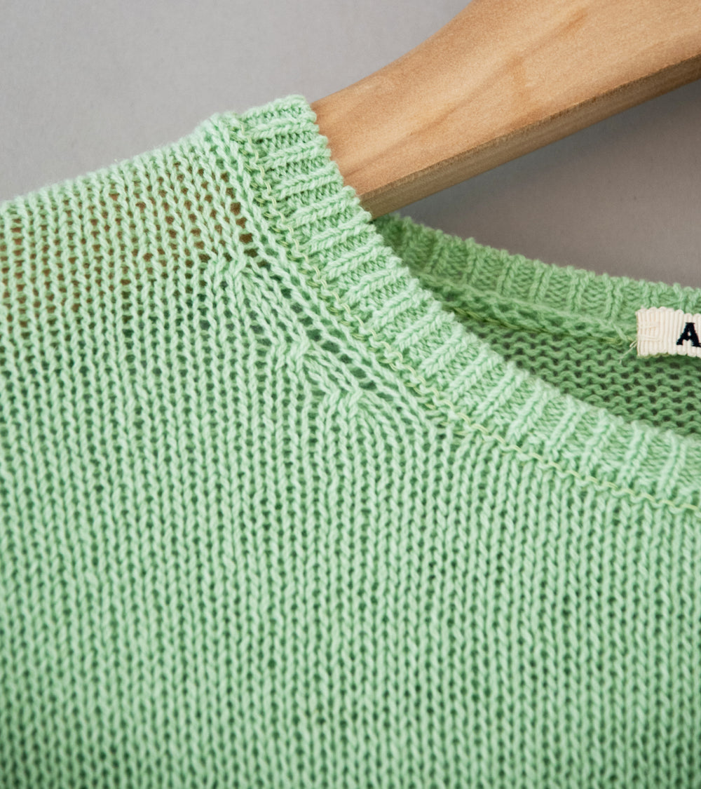 Auralee 'Summer Cashmere Knit P/O' (Light Green)