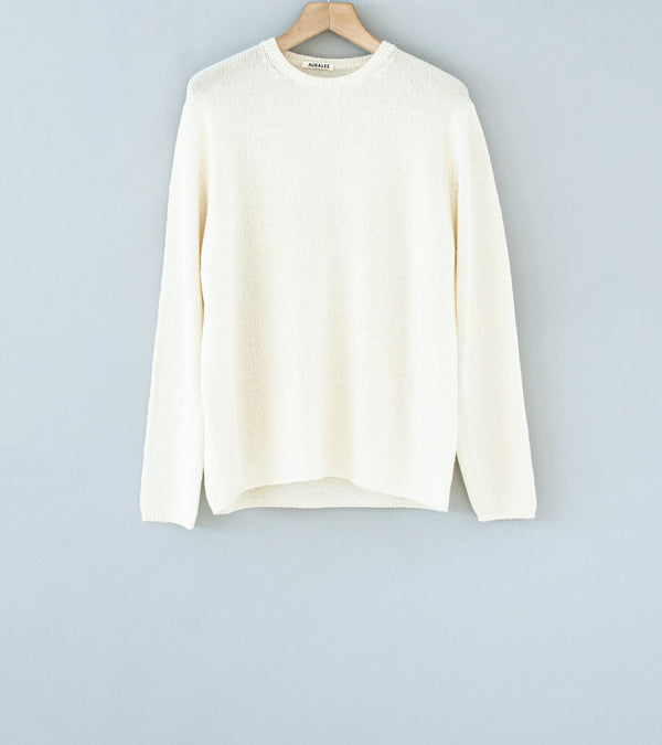 Auralee 'Summer Cashmere Knit P/O' (Ivory White)