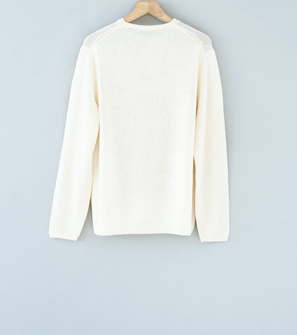 Auralee 'Summer Cashmere Knit P/O' (Ivory White)