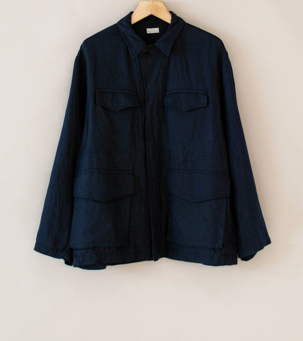Bauth Bauth 'Linen Military Jacket' (Navy) – C'H'C'M'