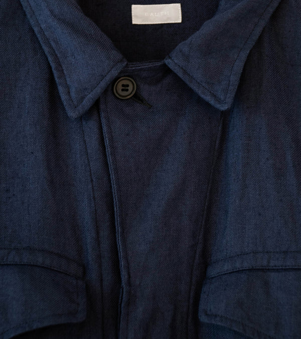 Bauth 'Linen Military Jacket' (Navy)