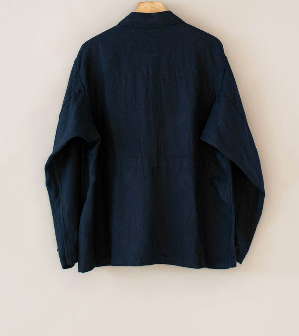 Bauth 'Linen Military Jacket' (Navy)