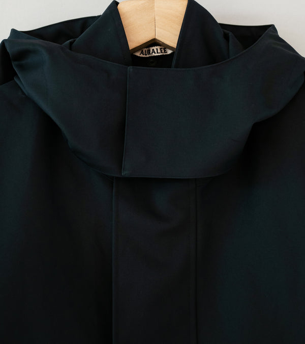 Auralee 'High Density Bonded Cotton Gabardine Blouson' (Dark Navy)