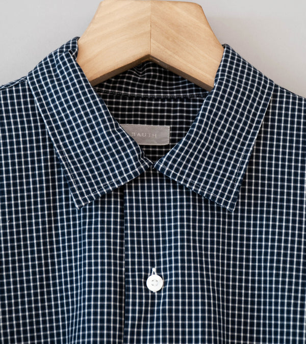Bauth 'Open Collar Check Shirt' (Blue Check)
