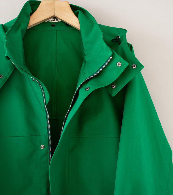 Auralee 'High Density Bonded Cotton Gabardine Blouson' (Green)