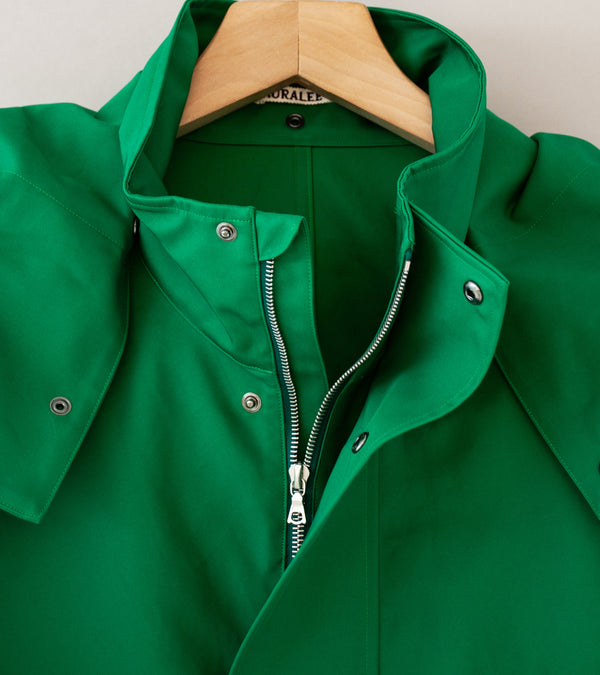 Auralee 'High Density Bonded Cotton Gabardine Blouson' (Green)