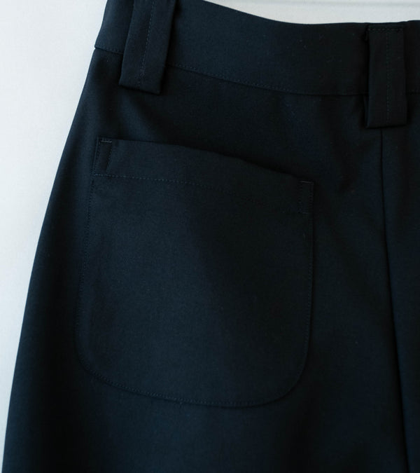 MAN-TLE 'R21 Y6 Patch Pants' (Black Impact Wool)