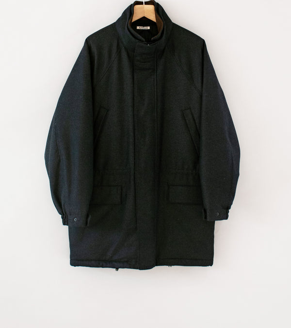 Auralee 'Wool Fulling Flannel Padded Over Blouson' (Top