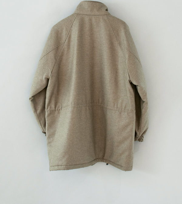 AURALEE 20aw wool flannel setup 3（ベージュ） AURALEE】 ⁡ WOOL FULLING FLANNEL PADDED OVER BLOUSON COLOR