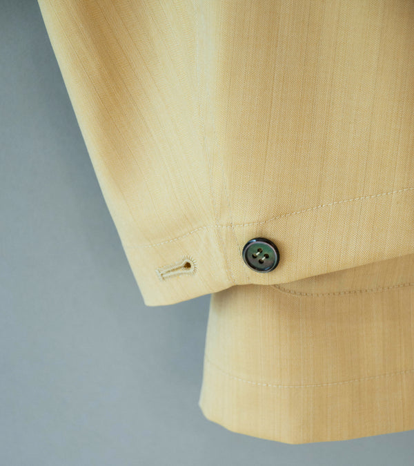 Gajiroc 'Wool Silk Three Pocket Shirt Jacket' (Yellow)