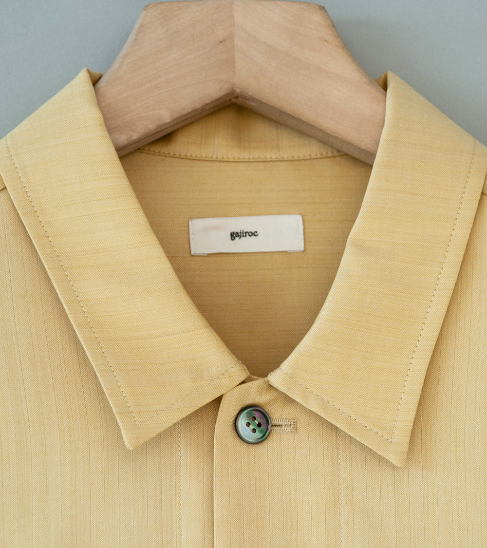 Gajiroc 'Wool Silk Three Pocket Shirt Jacket' (Yellow)