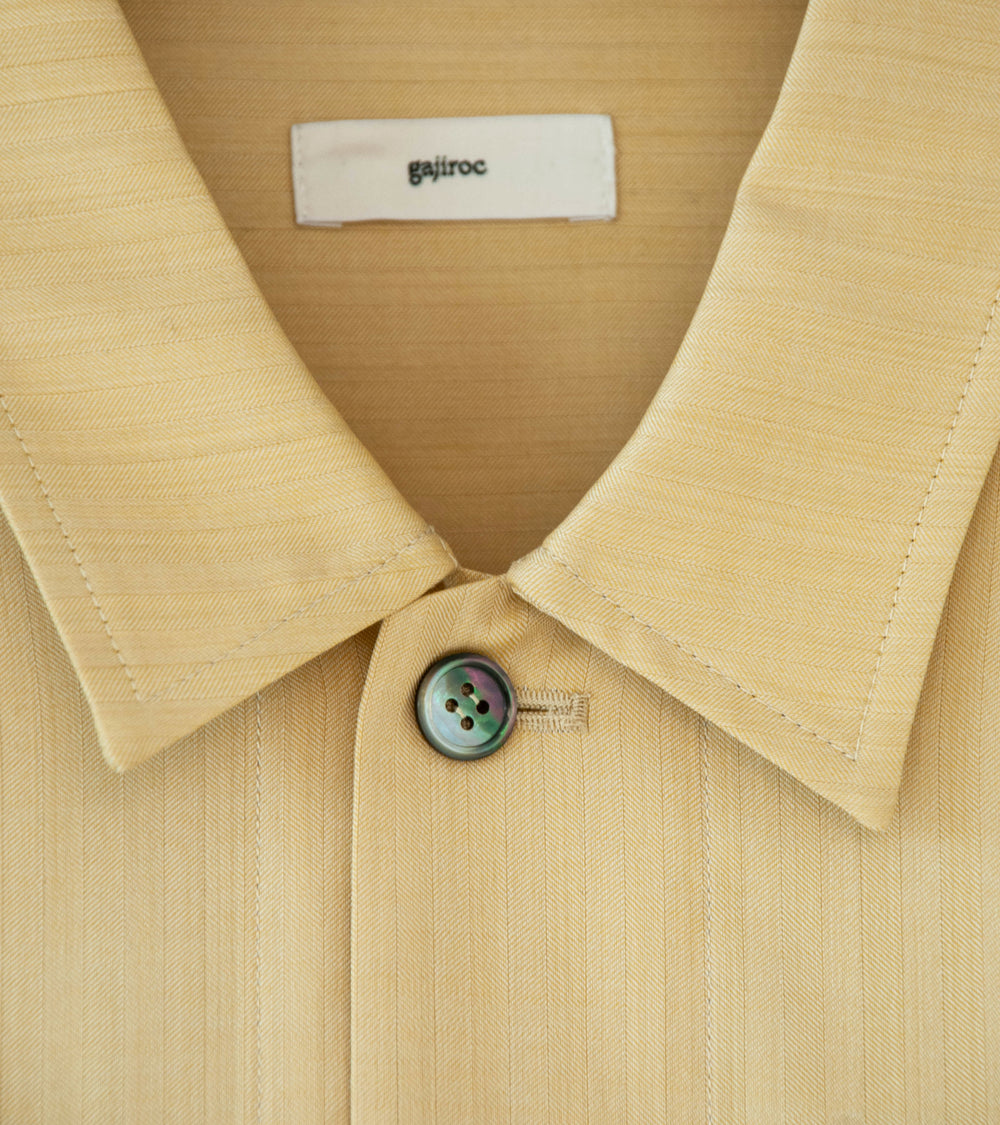 Gajiroc 'Wool Silk Three Pocket Shirt Jacket' (Yellow)
