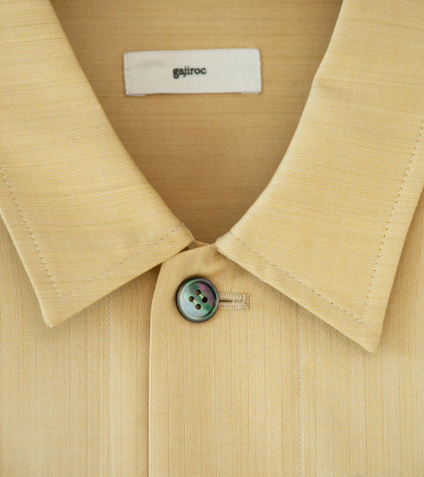 Gajiroc 'Wool Silk Three Pocket Shirt Jacket' (Yellow)