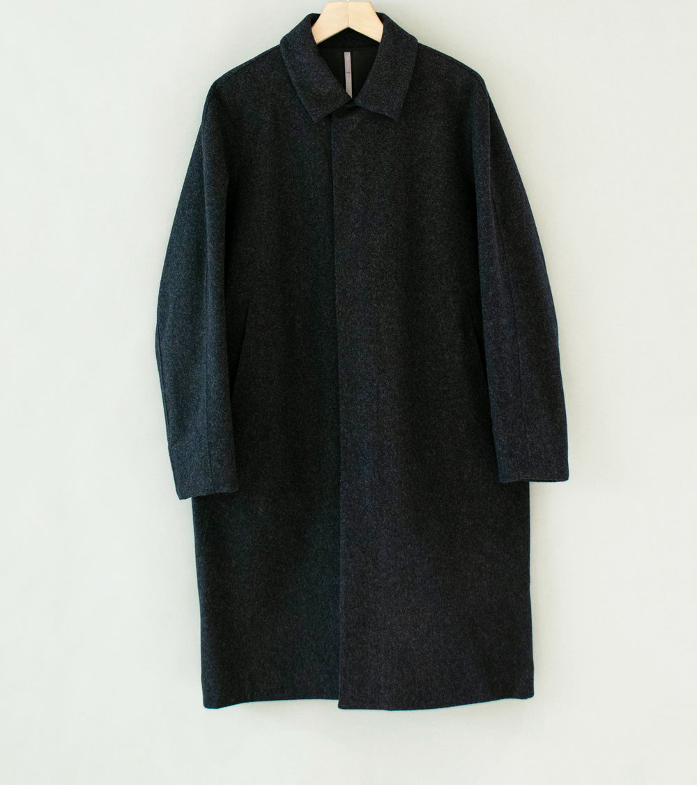 Veilance 'Alar Wool Coat' (Black Heather)