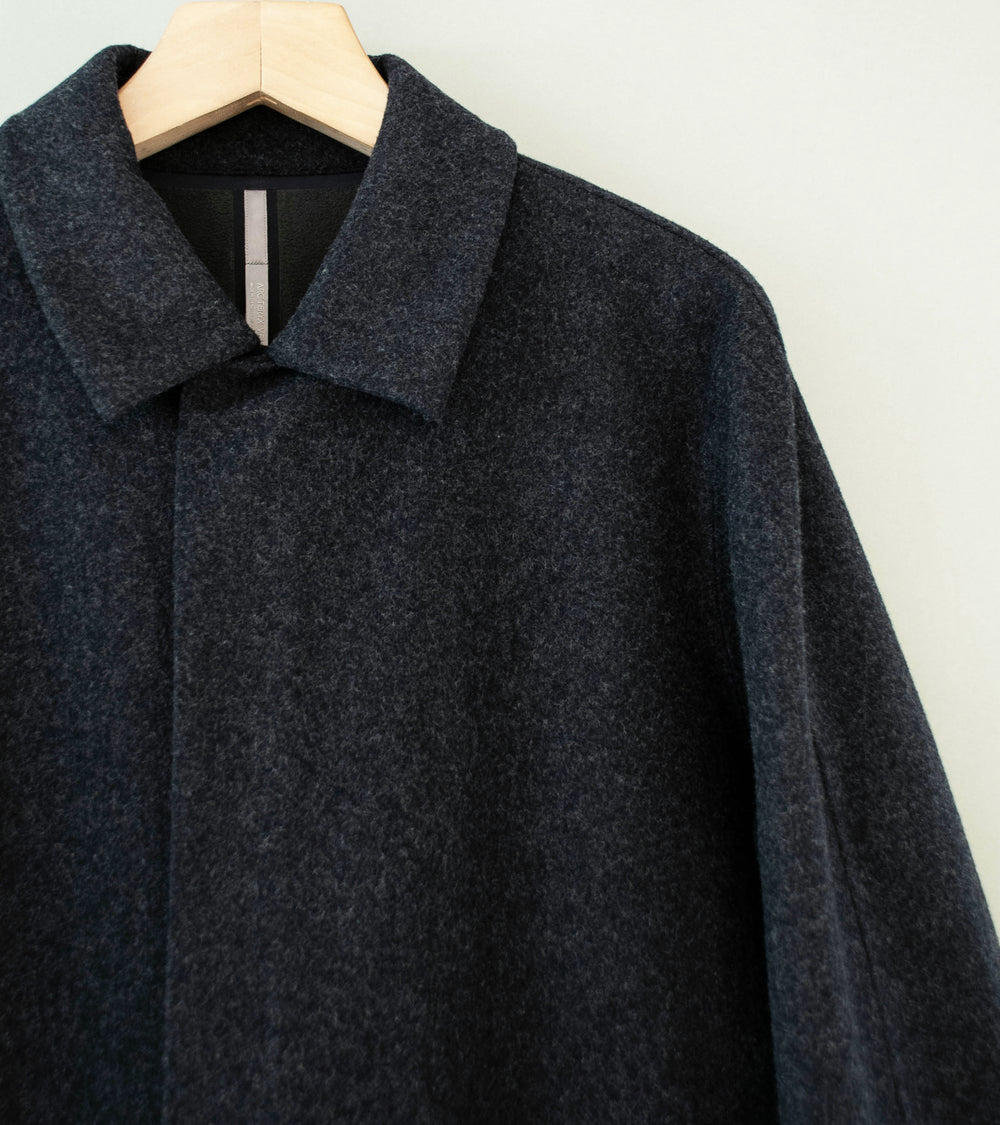 Veilance 'Alar Wool Coat' (Black Heather)