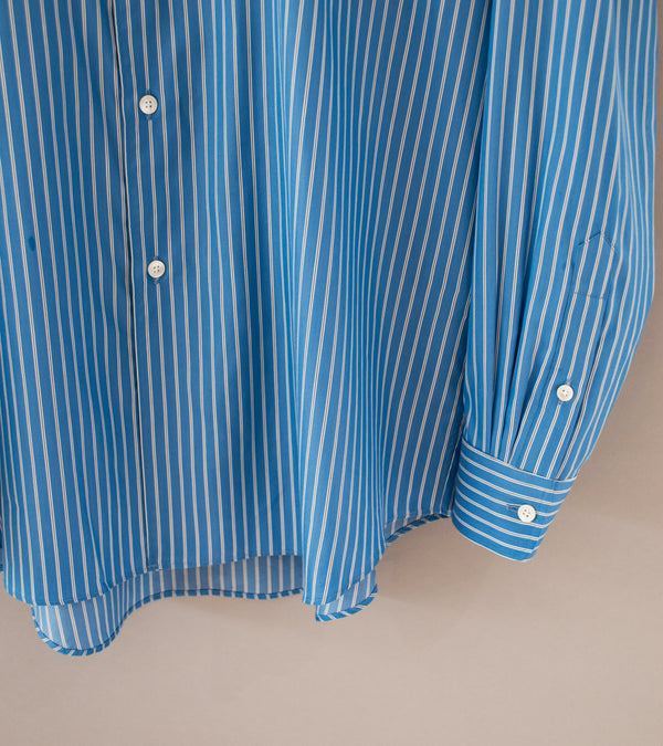 Auralee 'Cotton Silk Stripe Shirt' (Blue Stripe) – C'H'C'M'