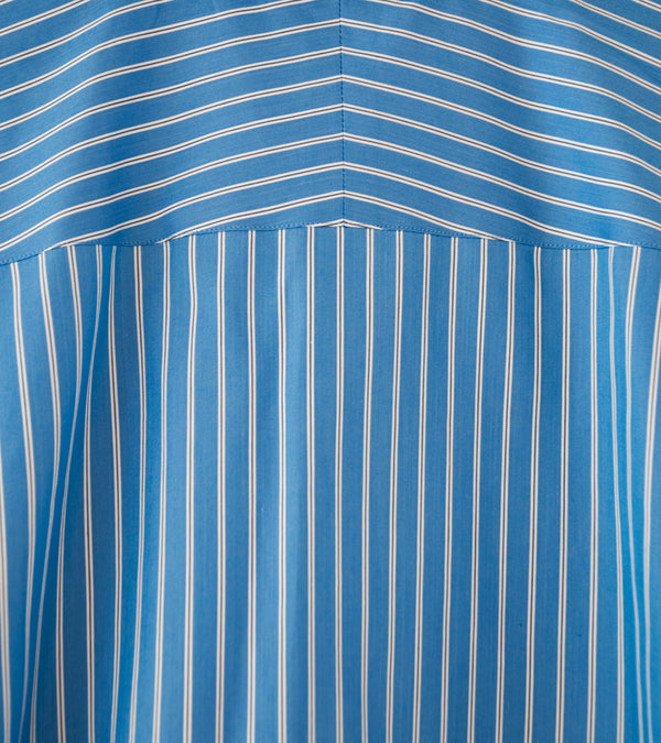 Auralee 'Cotton Silk Stripe Shirt' (Blue Stripe) – C'H'C'M'