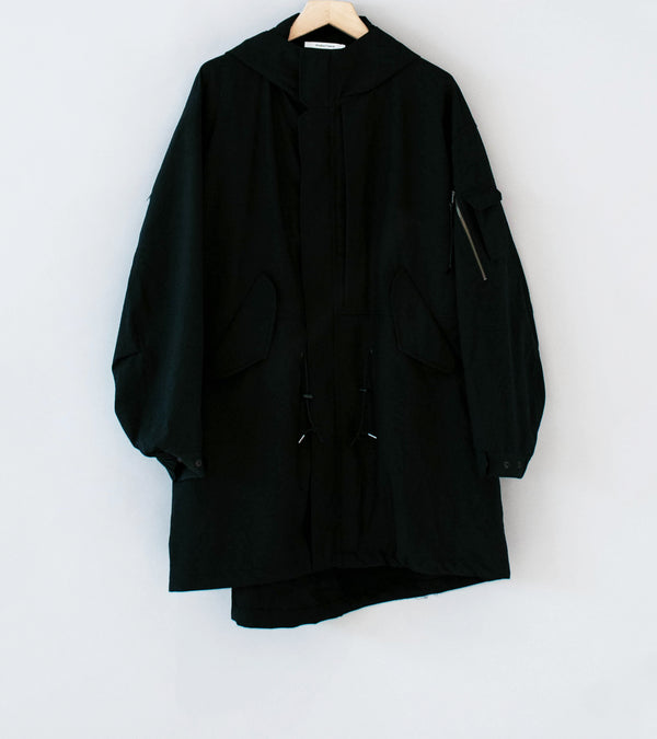 Product Twelve 'High Count Wool Field Coat' (Black)