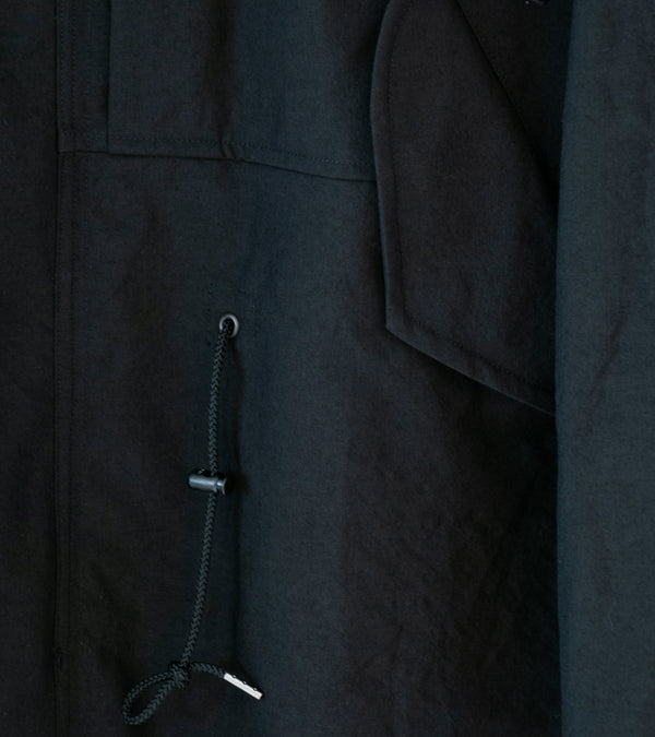 Product Twelve 'High Count Wool Field Coat' (Black)