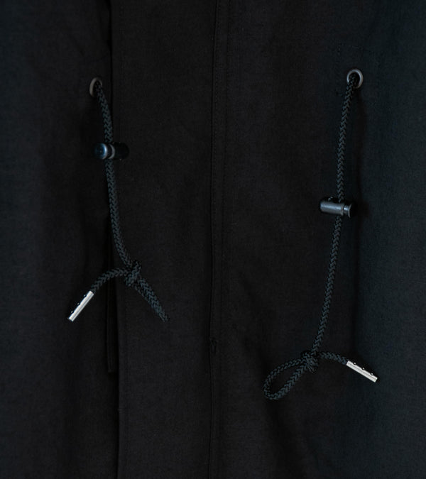 Product Twelve 'High Count Wool Field Coat' (Black)