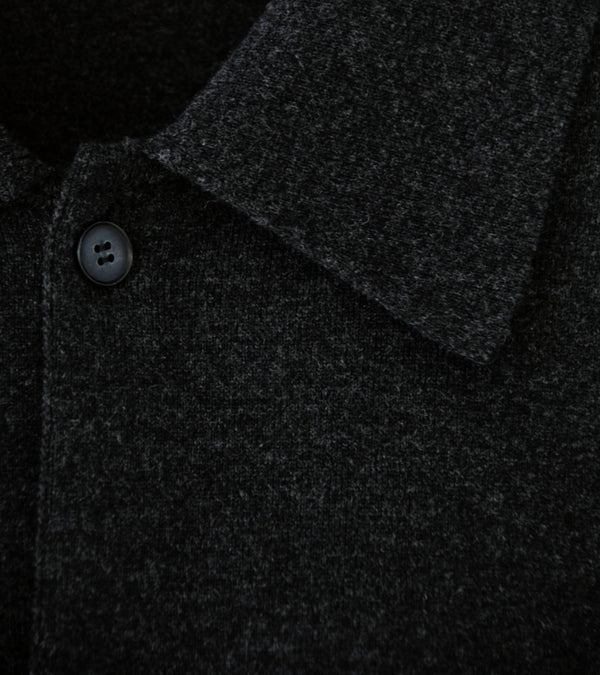 Auralee 'High Twist Wool Knit Shirt Cardigan' (Charcoal) – C'H'C'M'