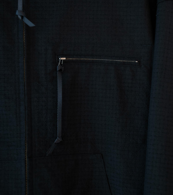 Product Twelve 'High Count Wool Ripstop Jacket' (Black)