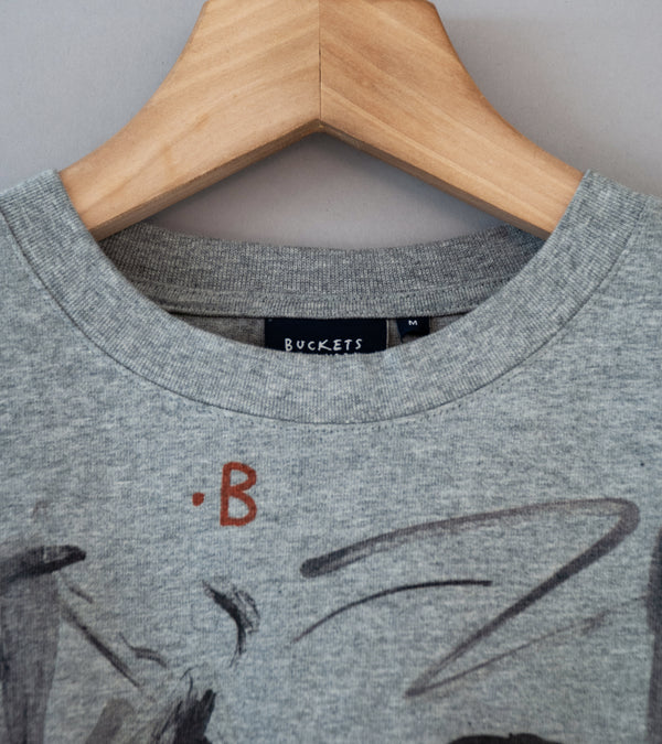 Buckets New York 'Short Sleeve Tee' (Heather Painting)