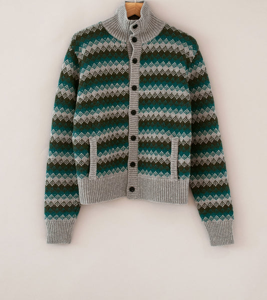 トップス AURALEE 22AW Wool Cashmere Knit Cardigan Auralee Shetland Wool Cashmere Knit Cardigan - Top Beige