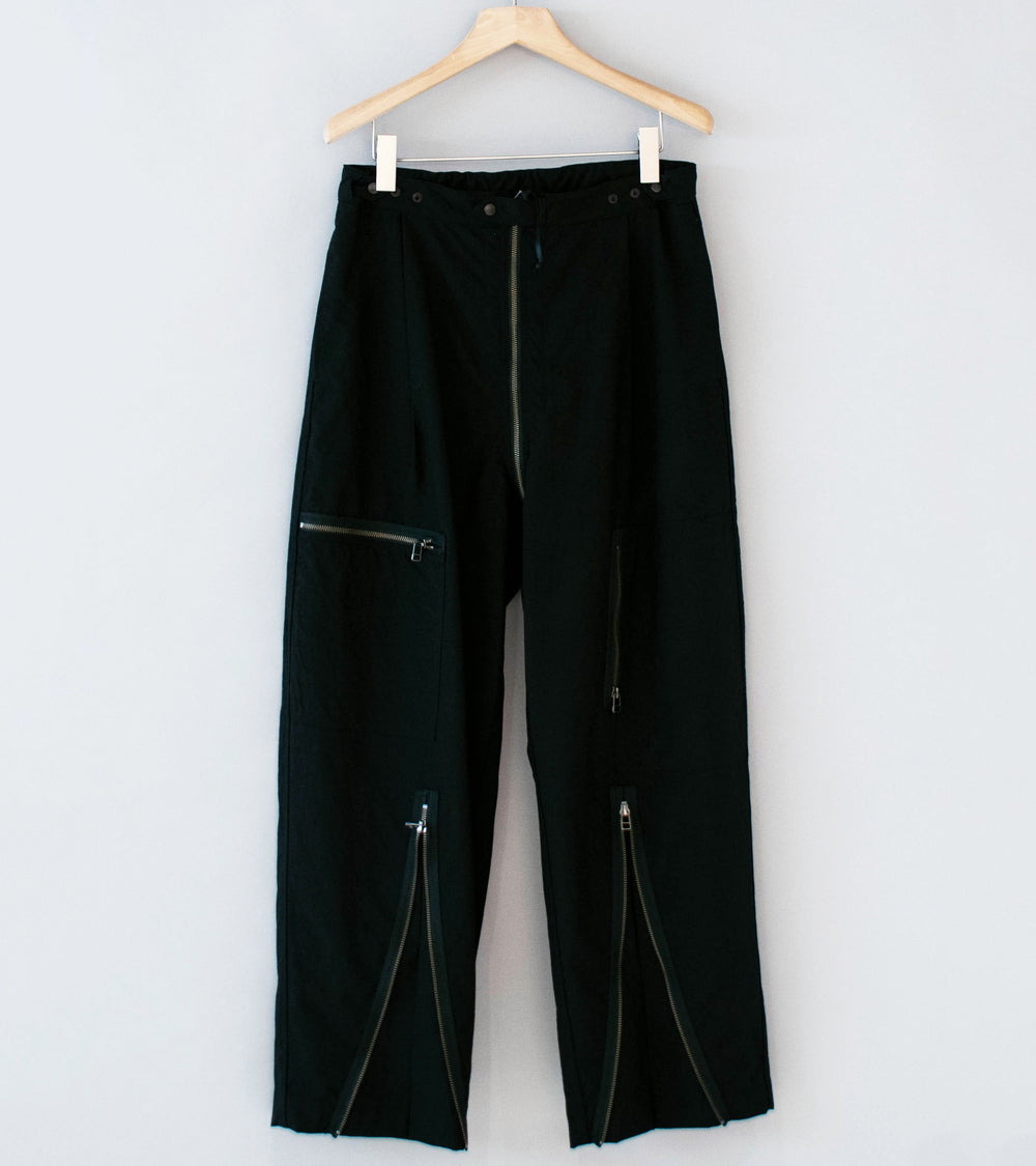 Product Twelve 'High Count Wool Flight Pants' (Black)