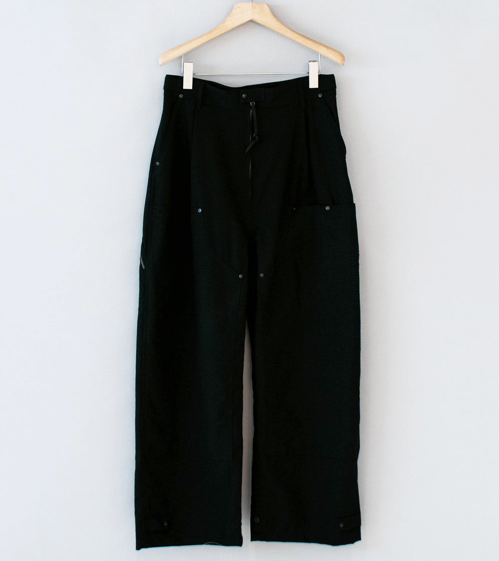 Product Twelve 'High Count Wool Ripstop Pants' (Black)