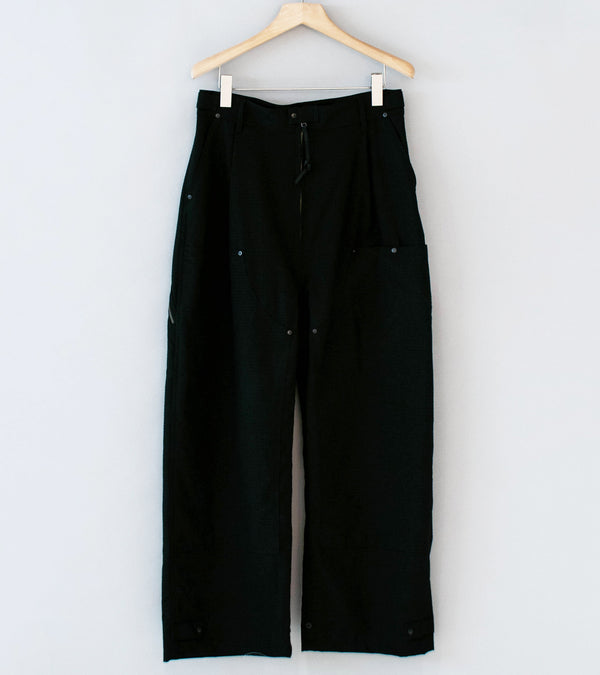 Product Twelve 'High Count Wool Ripstop Pants' (Black)
