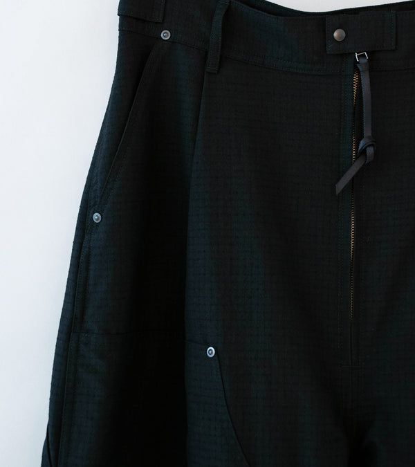 Product Twelve 'High Count Wool Ripstop Pants' (Black)