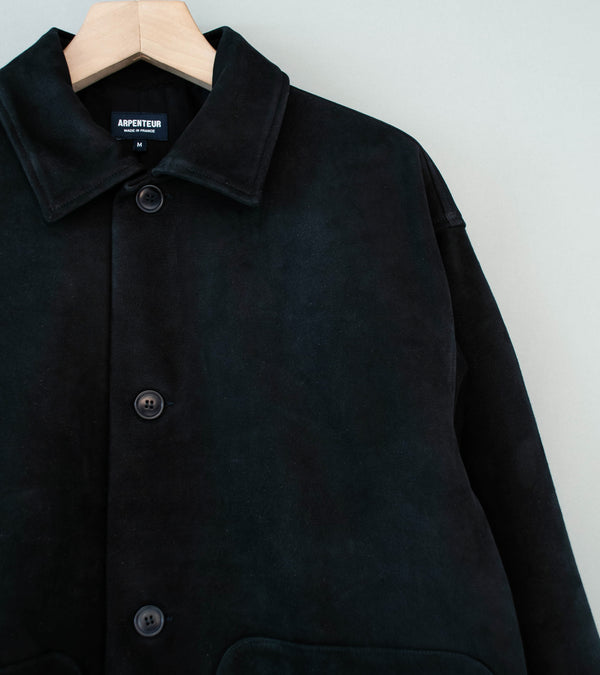 Arpenteur 'Sigma Suede Jacket' (Black Lambskin Suede)