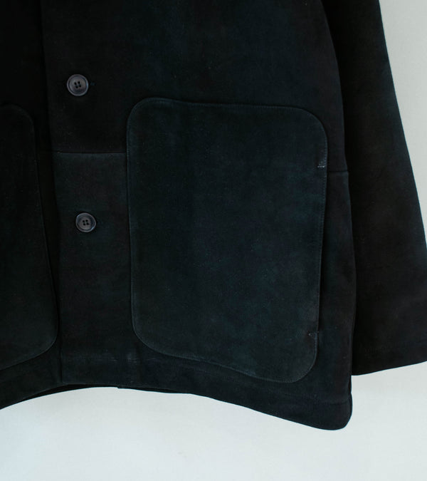 Arpenteur 'Sigma Suede Jacket' (Black Lambskin Suede)