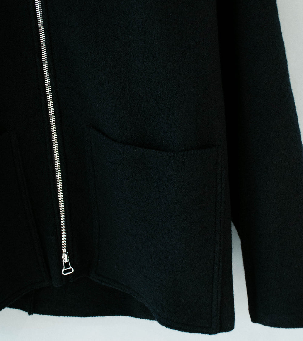 Arpenteur 'Linea Zip Sweater' (Black Felted Wool)