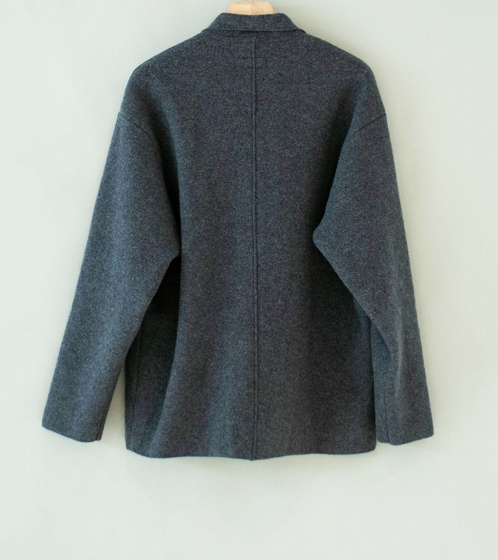 Arpenteur 'Linea Zip Sweater' (Heather Grey Felted Wool)