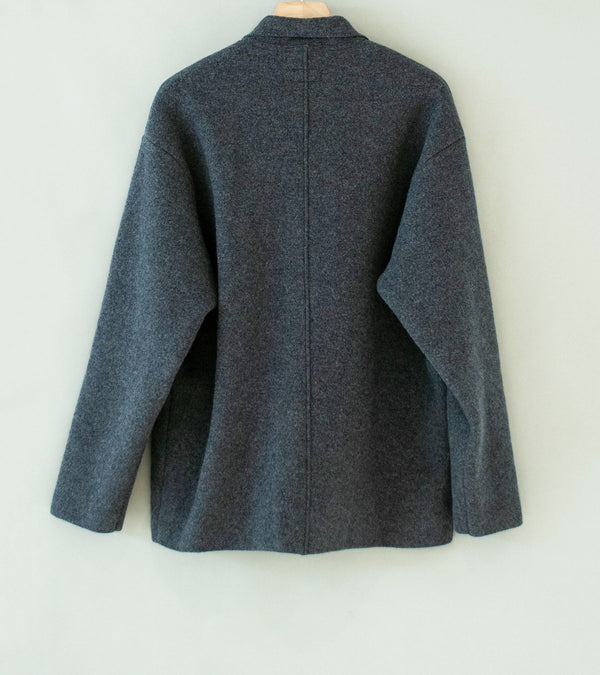 Arpenteur 'Linea Zip Sweater' (Heather Grey Felted Wool)