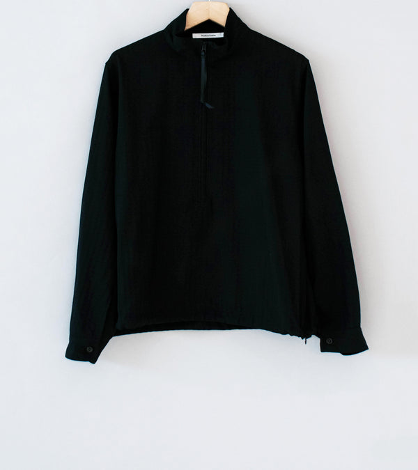 Product Twelve 'Techno Wool Sucker Half Zip Shirt' (Black)