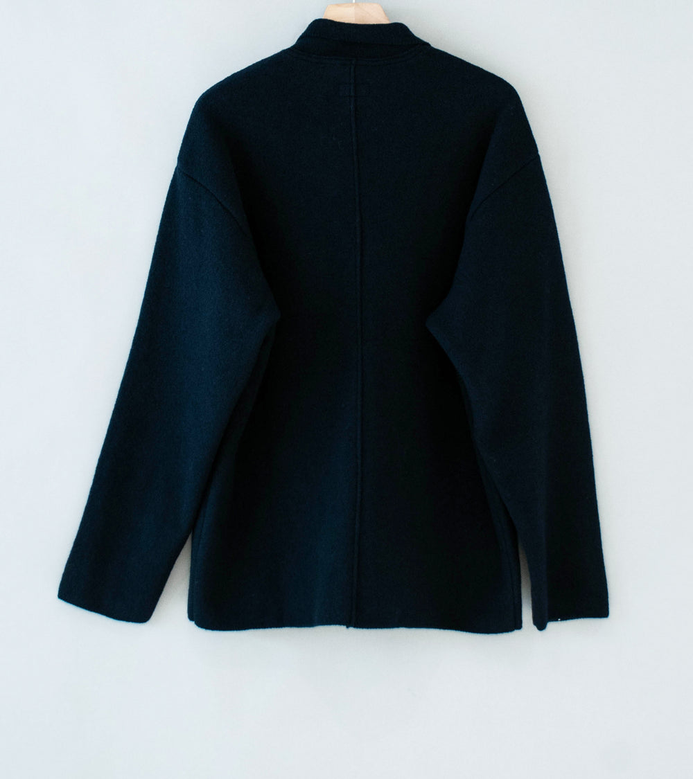 Arpenteur 'Linea Zip Sweater' (Midnight Felted Wool)