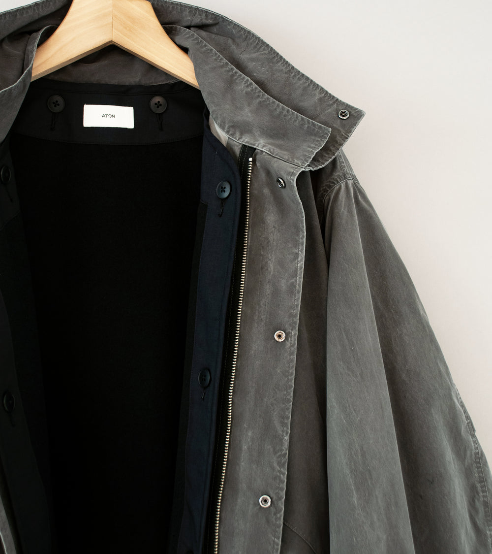 Aton 'Short Mods Coat' (Sumi Pigment Air Weather Cloth)