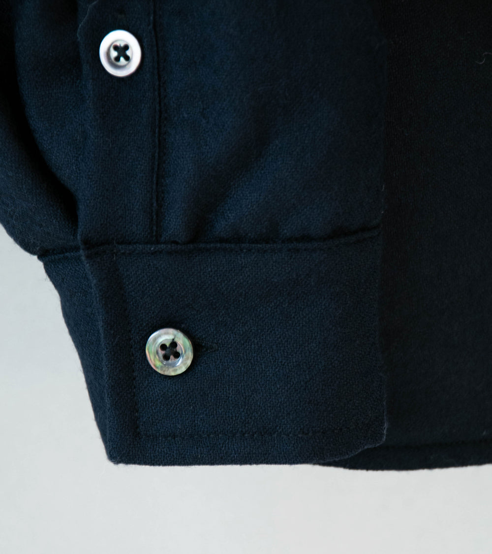 Arpenteur 'Twin Quilted Shirt' (Midnight Wool Flannel)