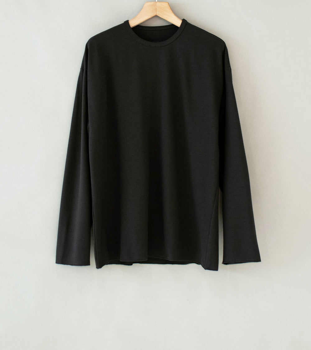 Arpenteur 'Marine Long Sleeve T-Shirt' (Charcoal Rachel Cotton Mesh)