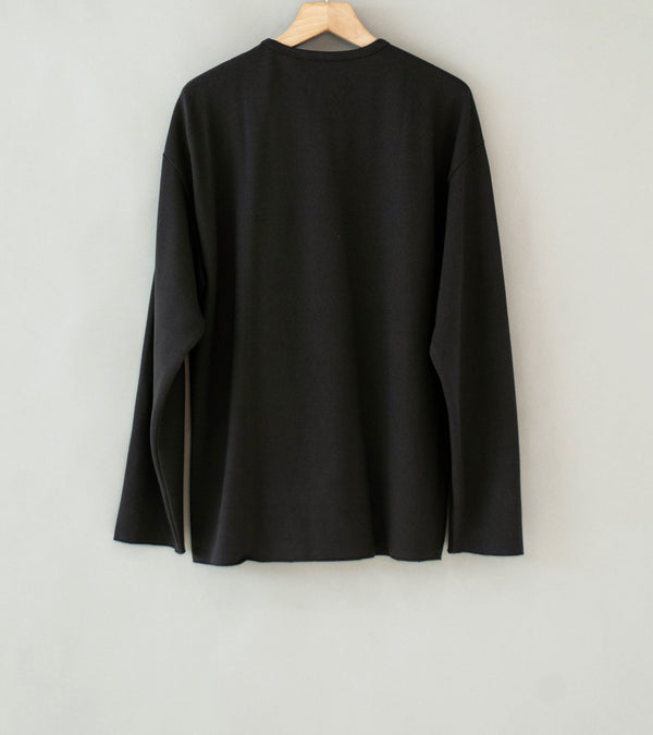 Arpenteur 'Marine Long Sleeve T-Shirt' (Charcoal Rachel Cotton Mesh)