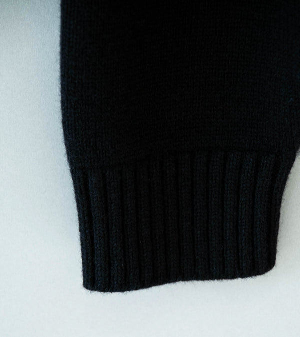 Arpenteur 'Source Sweater' (Black Merino Cashmere)