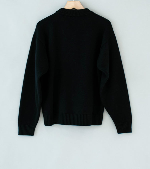 Arpenteur 'Source Sweater' (Black Merino Cashmere)