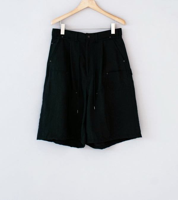 Product Twelve 'Silk Nylon Short Work Pants' (Black)