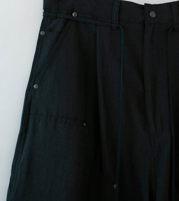 Product Twelve 'Silk Nylon Short Work Pants' (Black)