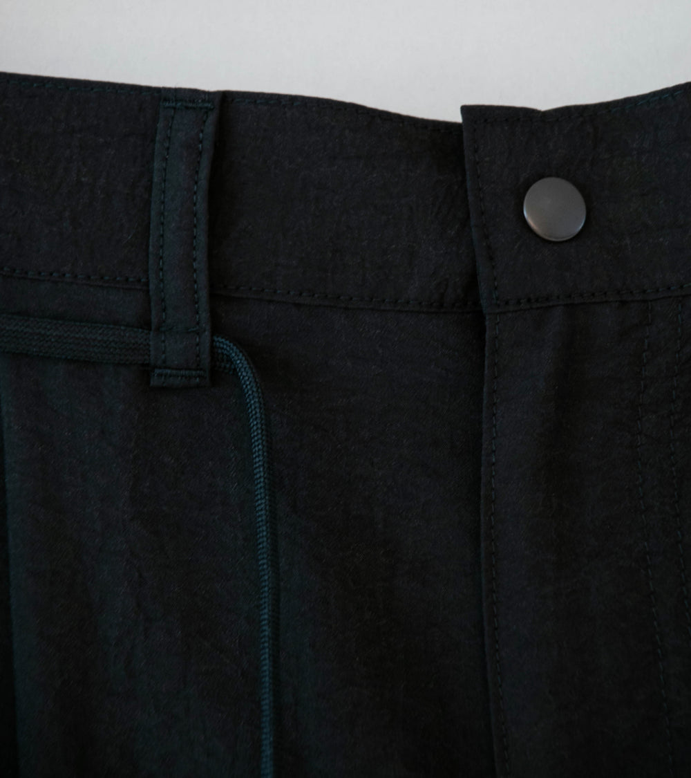 Product Twelve 'Silk Nylon Short Work Pants' (Black)