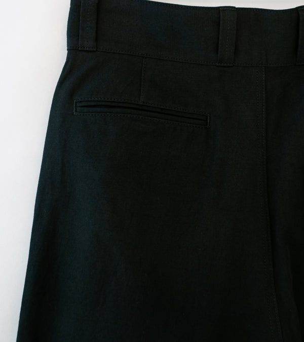 Aton 'M-47 Pants' (Black Hard Washed Cotton)